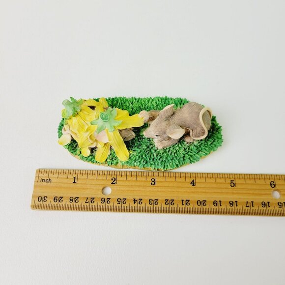 Rare Silvestri Charming Tails Hide Seek Mice Figurine 1993 Early Piece Retired - Picture 9 of 10